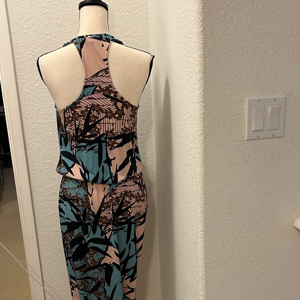 Tori Richard Blue and Pink Maxi Dress, Small - Picture 2 of 4